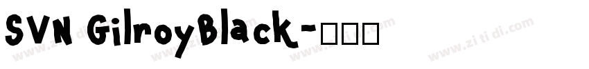 SVN GilroyBlack字体转换